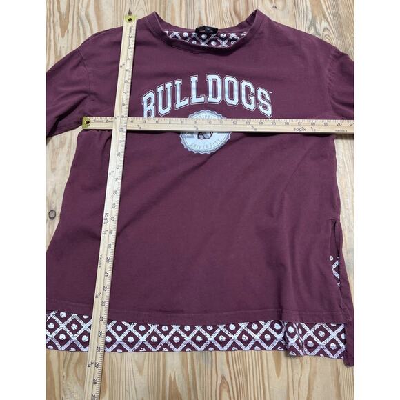 Gameday Couture Mississippi State Bulldogs Women’s Oversized Blouse Maroon Small - Picture 5 of 6